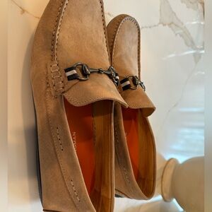 MARTIN DINGMAN- Bermuda Water Repellent Nubuck Leather Horse Bit Loafers 10.5.